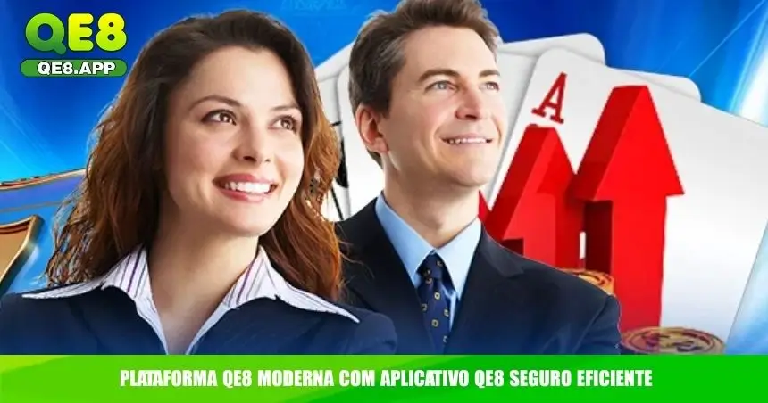 Plataforma QE8 moderna com aplicativo QE8 seguro eficiente